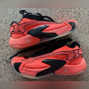 Vibrant Air Jordan Basketball Sneakers with Black Accents